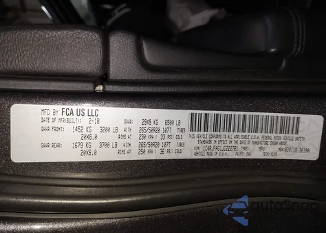 2018 Jeep Grand Cherokee Altitude 4X4 из США, поврежденный, VIN 1C4RJFAG1JC222761